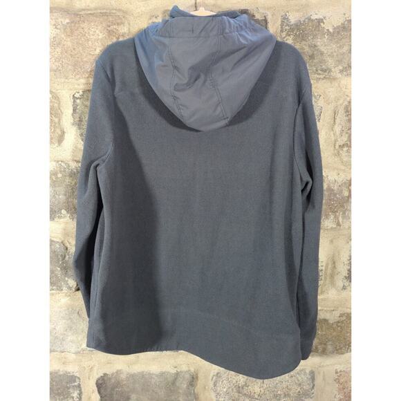 All In Motion Sweatshirt 1/4 Zip Drawstring Hoodie Men's Large Fleece Gray - Picture 4 of 10